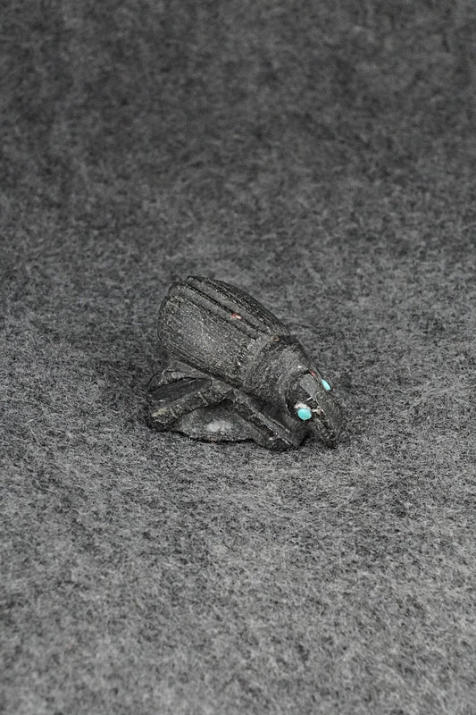Beetle Zuni Fetish Carving - Derrick Kammasee