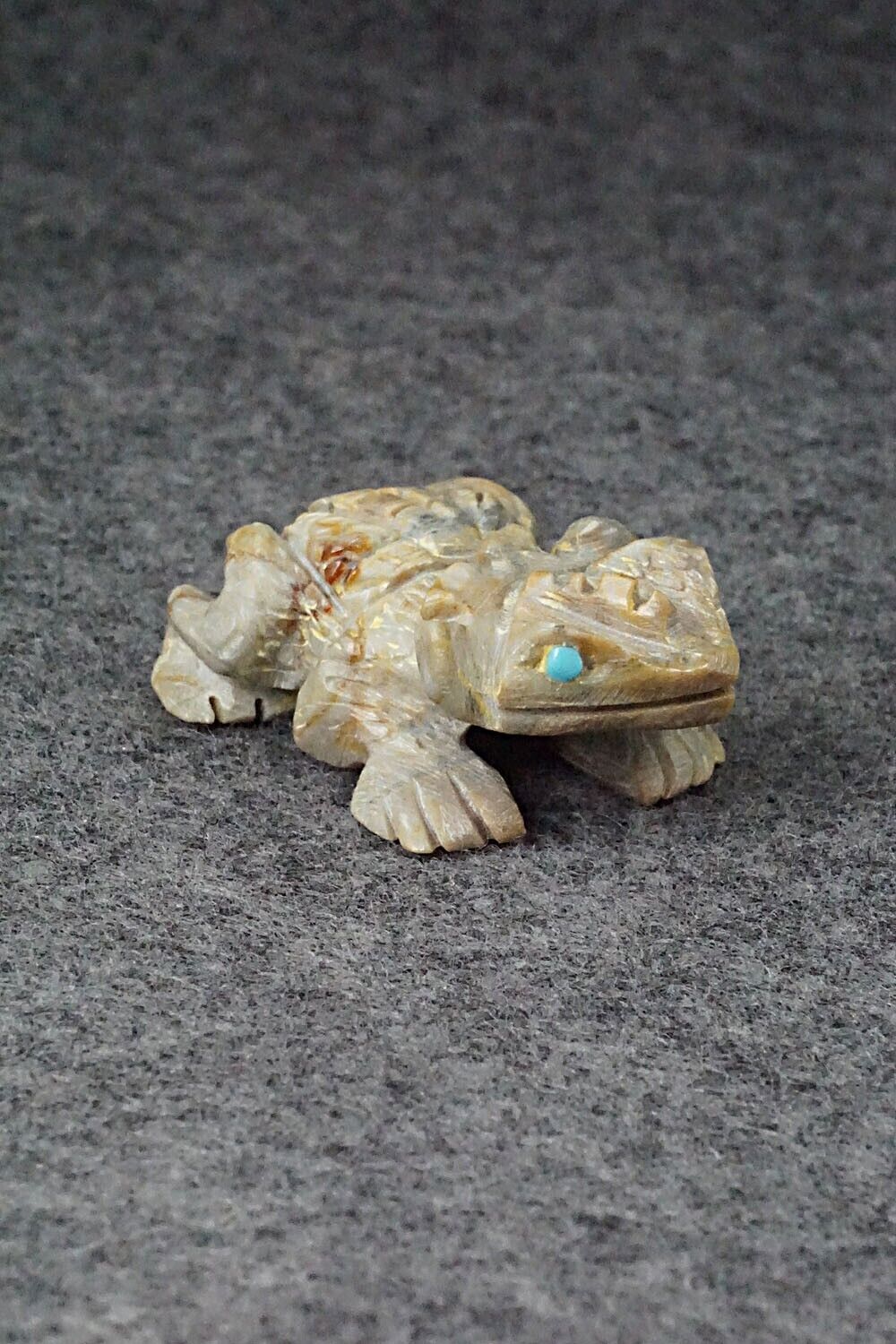 Horned Toad Zuni Fetish Carving - Dana Malani