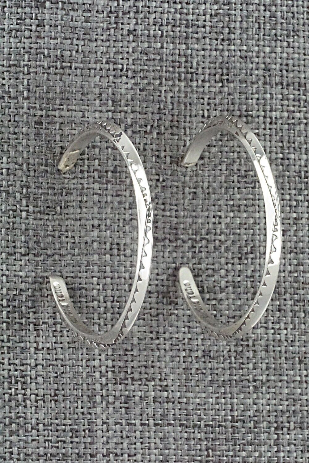Sterling Silver Hoop Earrings - Elaine Tahe