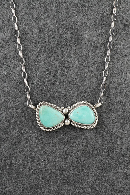 Turquoise & Sterling Silver Necklace - Antwone Brown