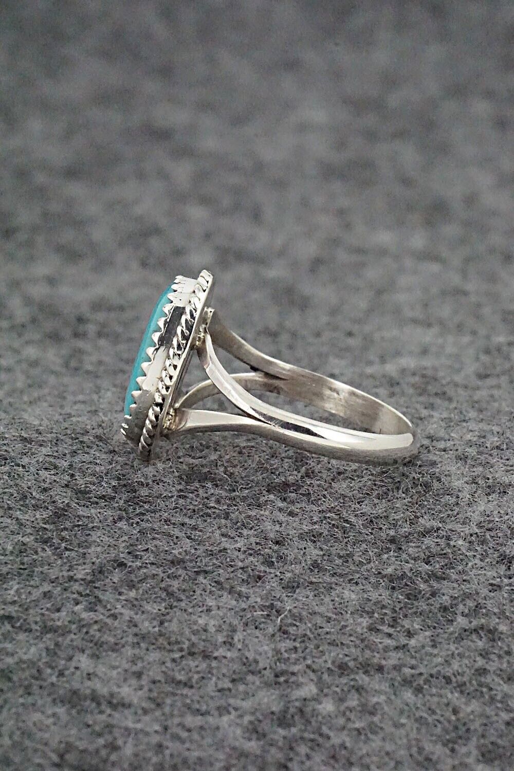 Turquoise & Sterling Silver Ring - Robert Martinez - Size 7.75