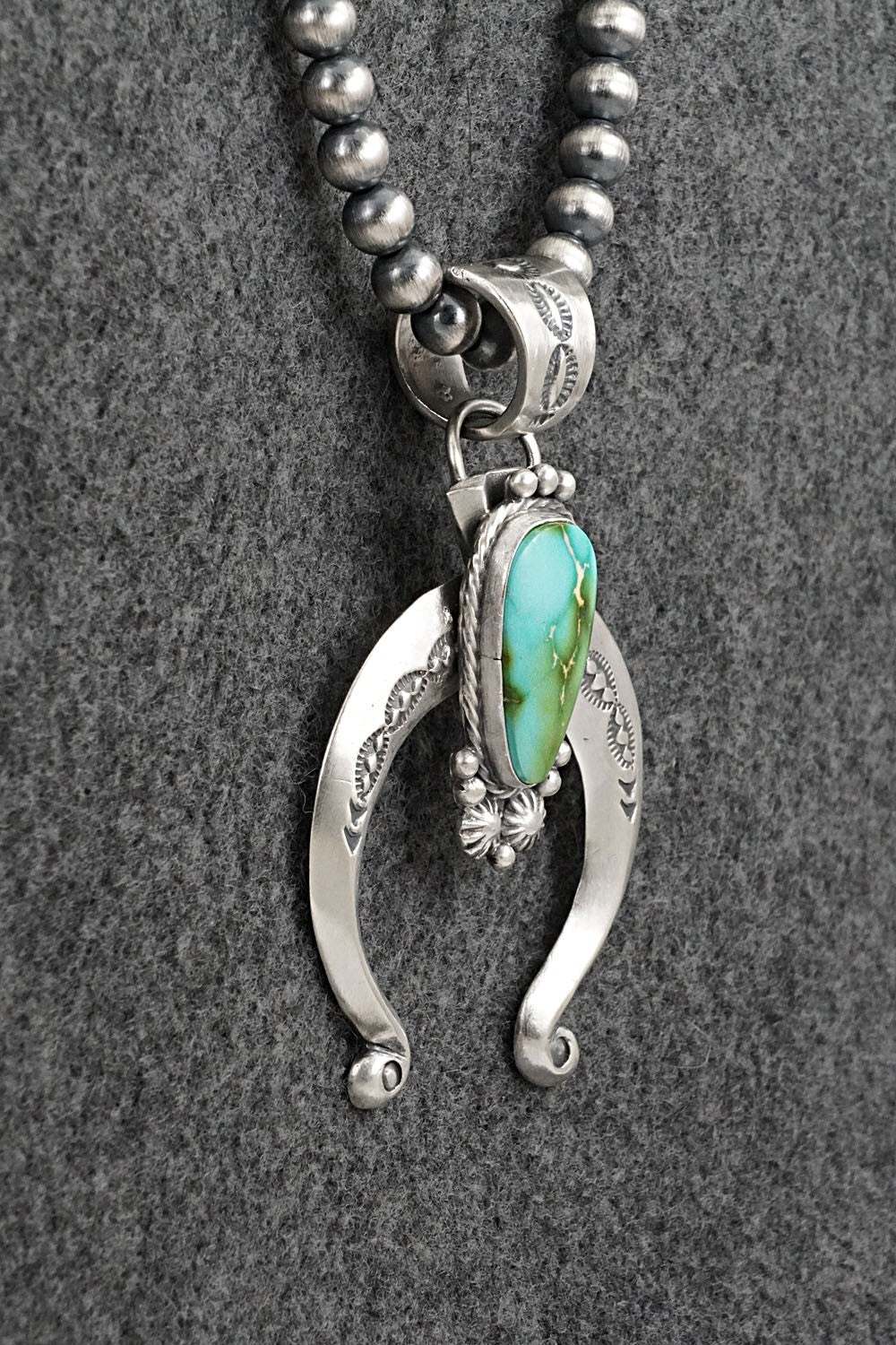 Turquoise & Sterling Silver Necklace - Samuel Yellowhair