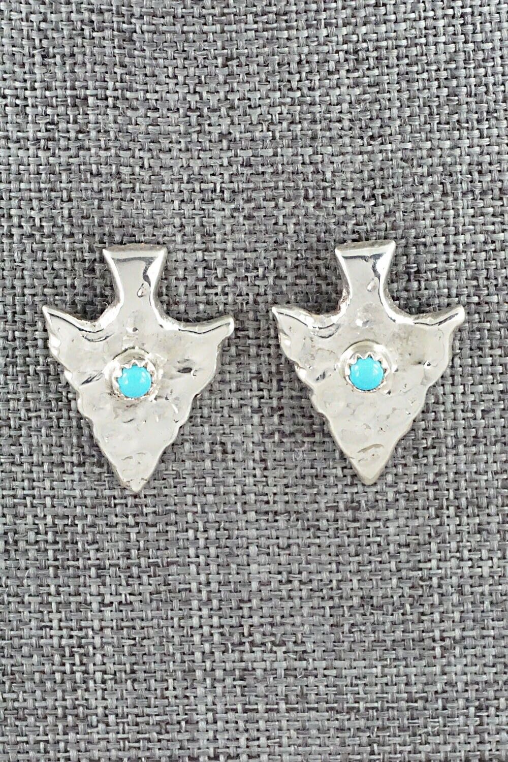 Turquoise & Sterling Silver Earrings - Mildred Parkhurst