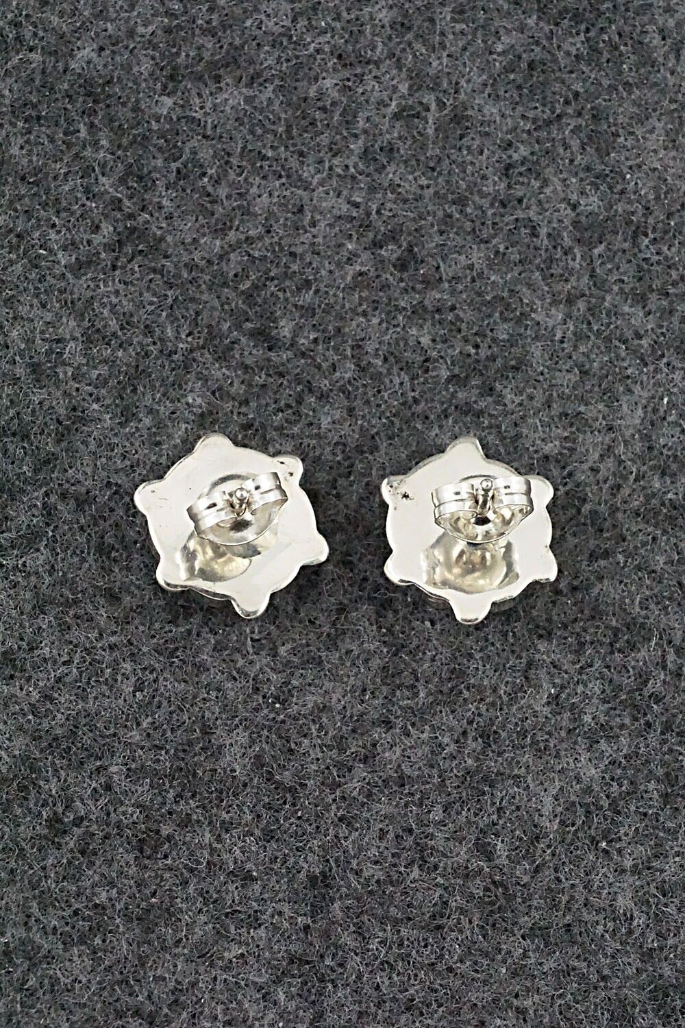 Coral & Sterling Silver Earrings - Bernadette Hattie