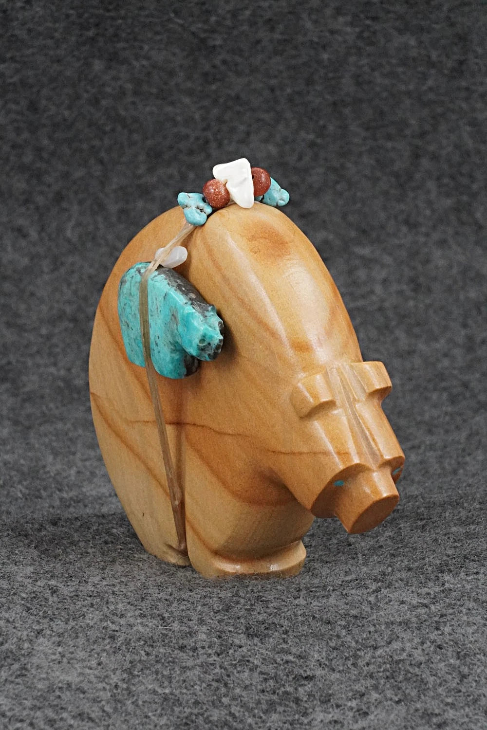 Bear with Cub Zuni Fetish Carving - Paulette & Farlan Quam