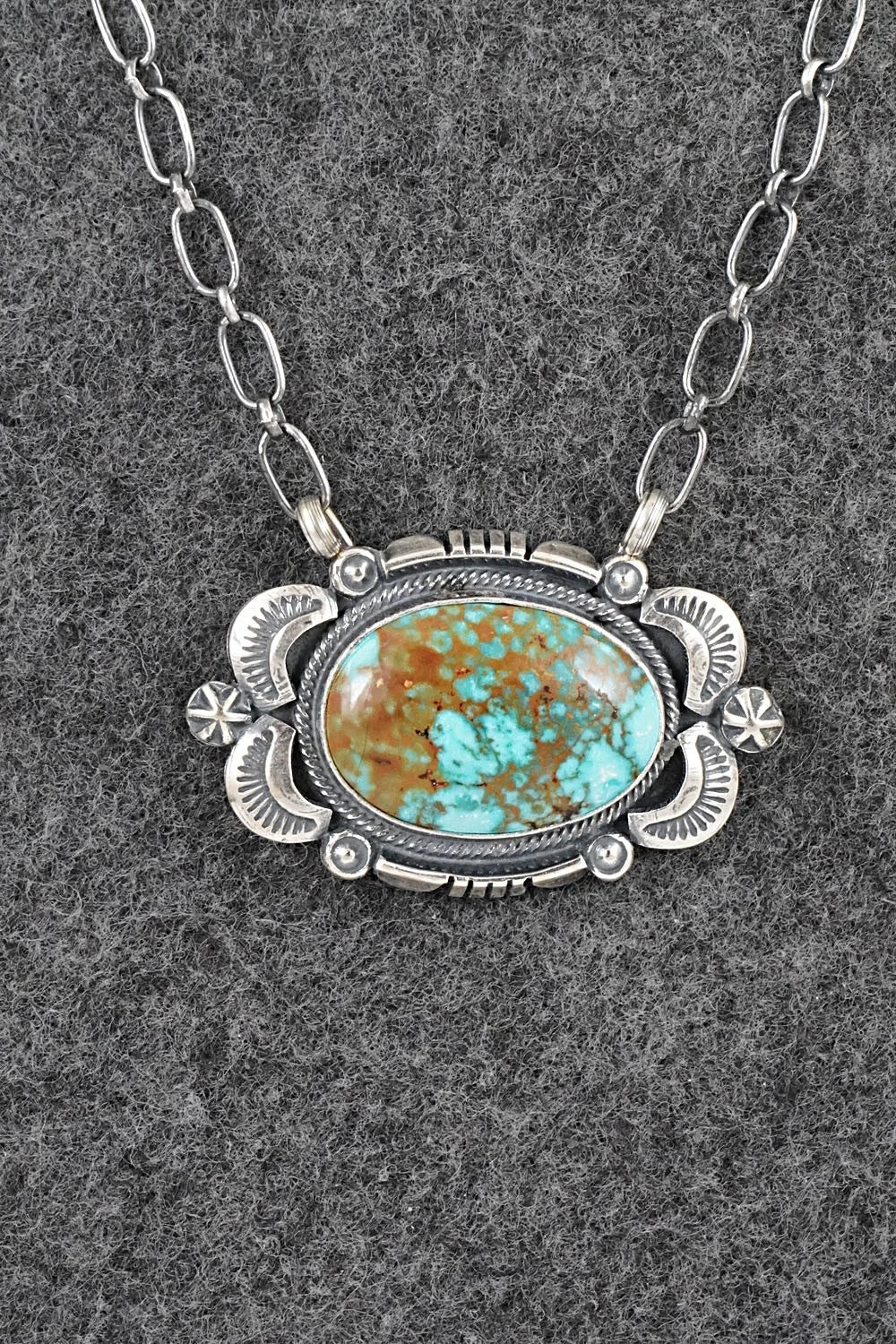 Turquoise & Sterling Silver Necklace - Daniel Benally