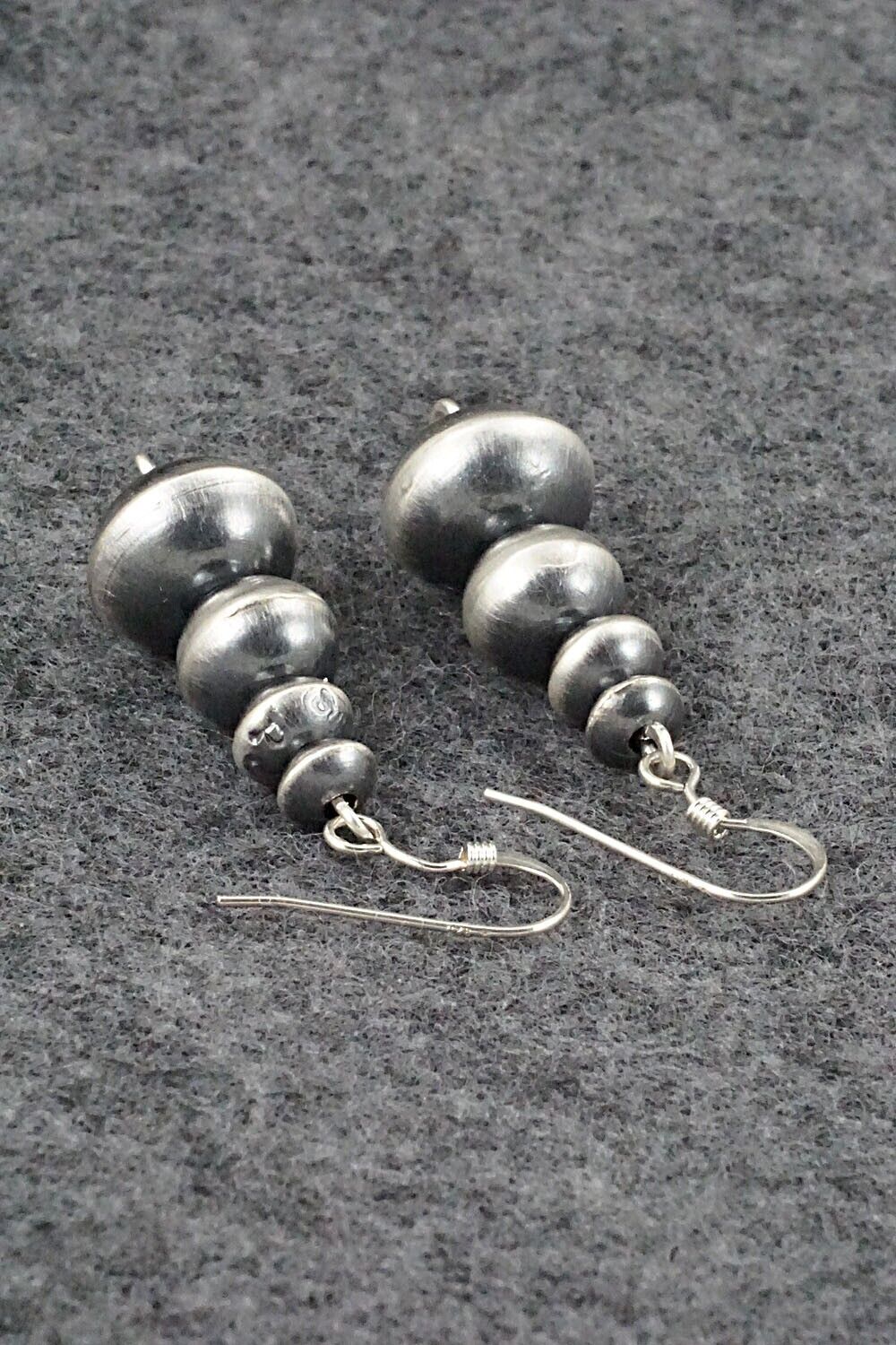 Sterling Silver Navajo Pearl Earrings - Preston Haley