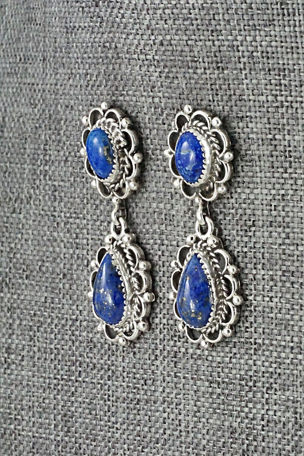 Lapis & Sterling Silver Earrings - Maritta Martinez