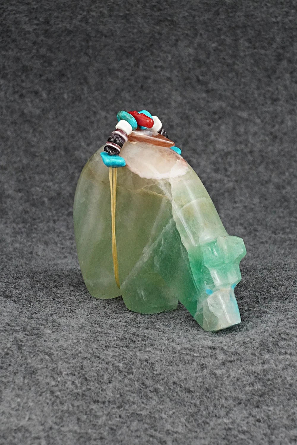 Bear Zuni Fetish Carving - Rodney Laiwakete