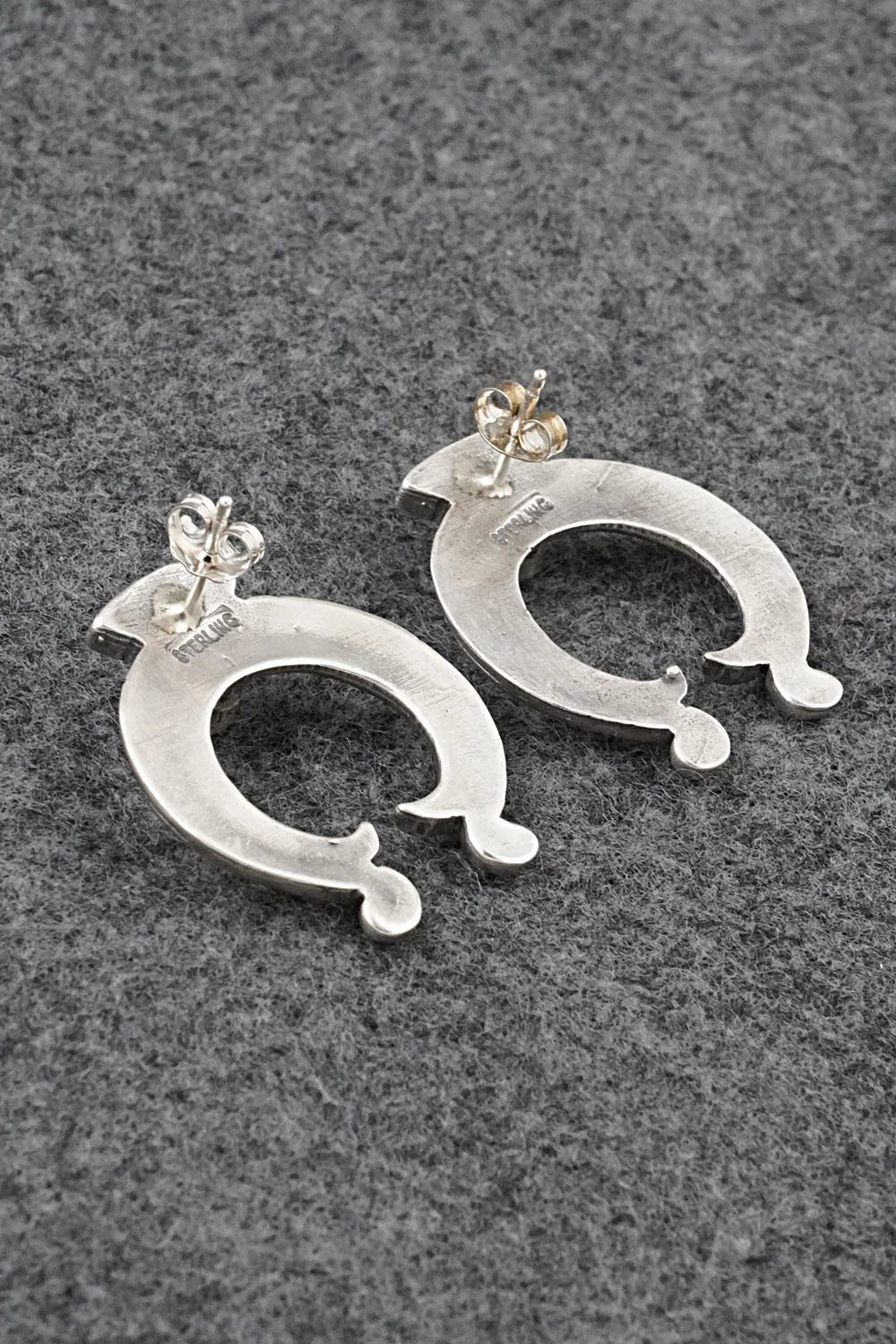 Turquoise & Sterling Silver Earrings - Adrienne Gordon