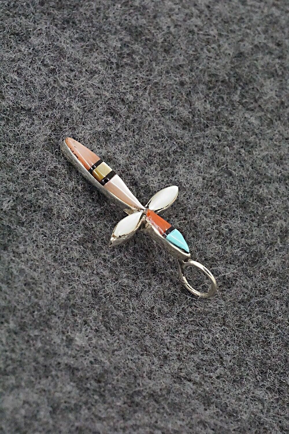 Multi-Stone & Sterling Silver Pendant - Lynette Bowannie