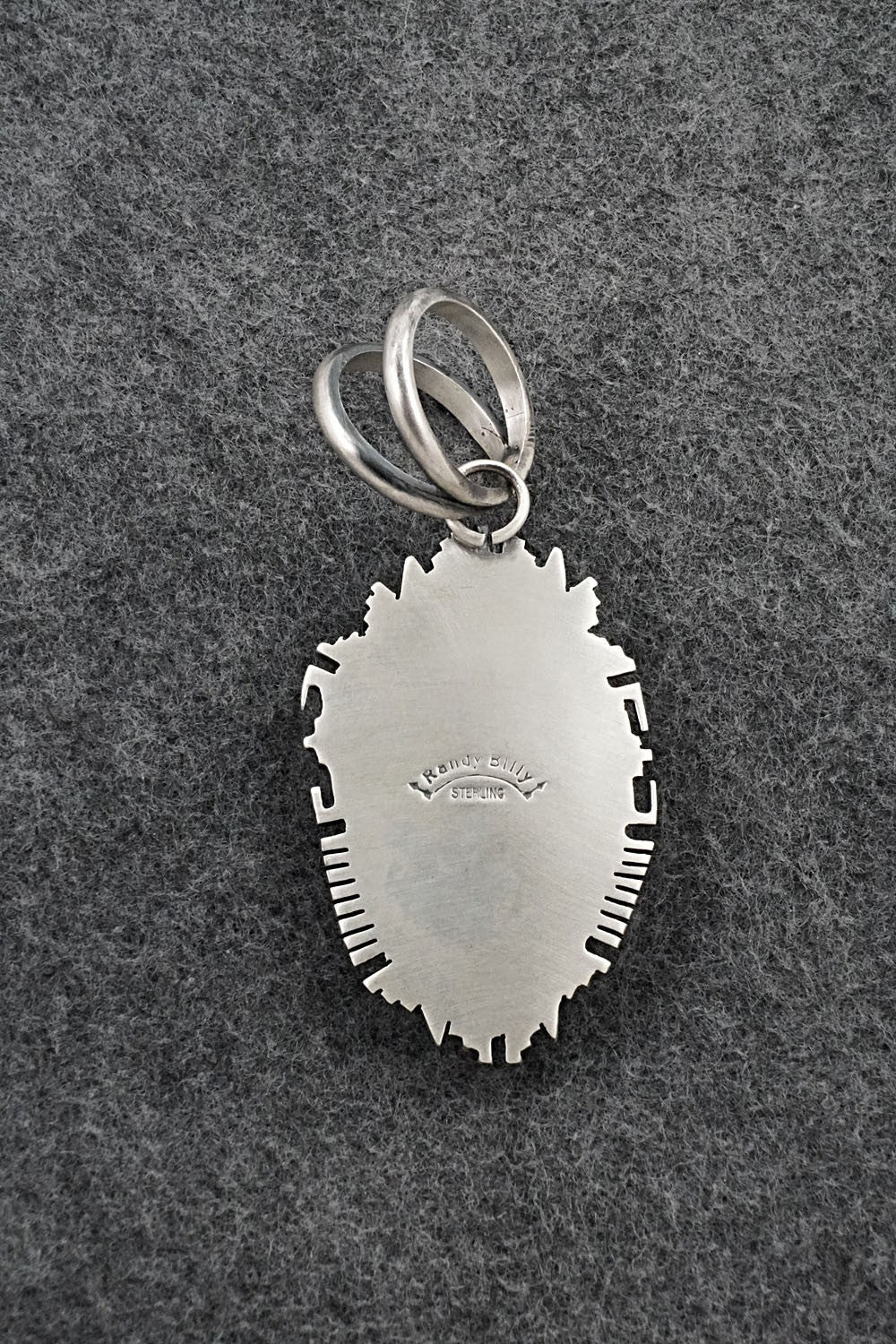 Turquoise & Sterling Silver Pendant - Randy Billy