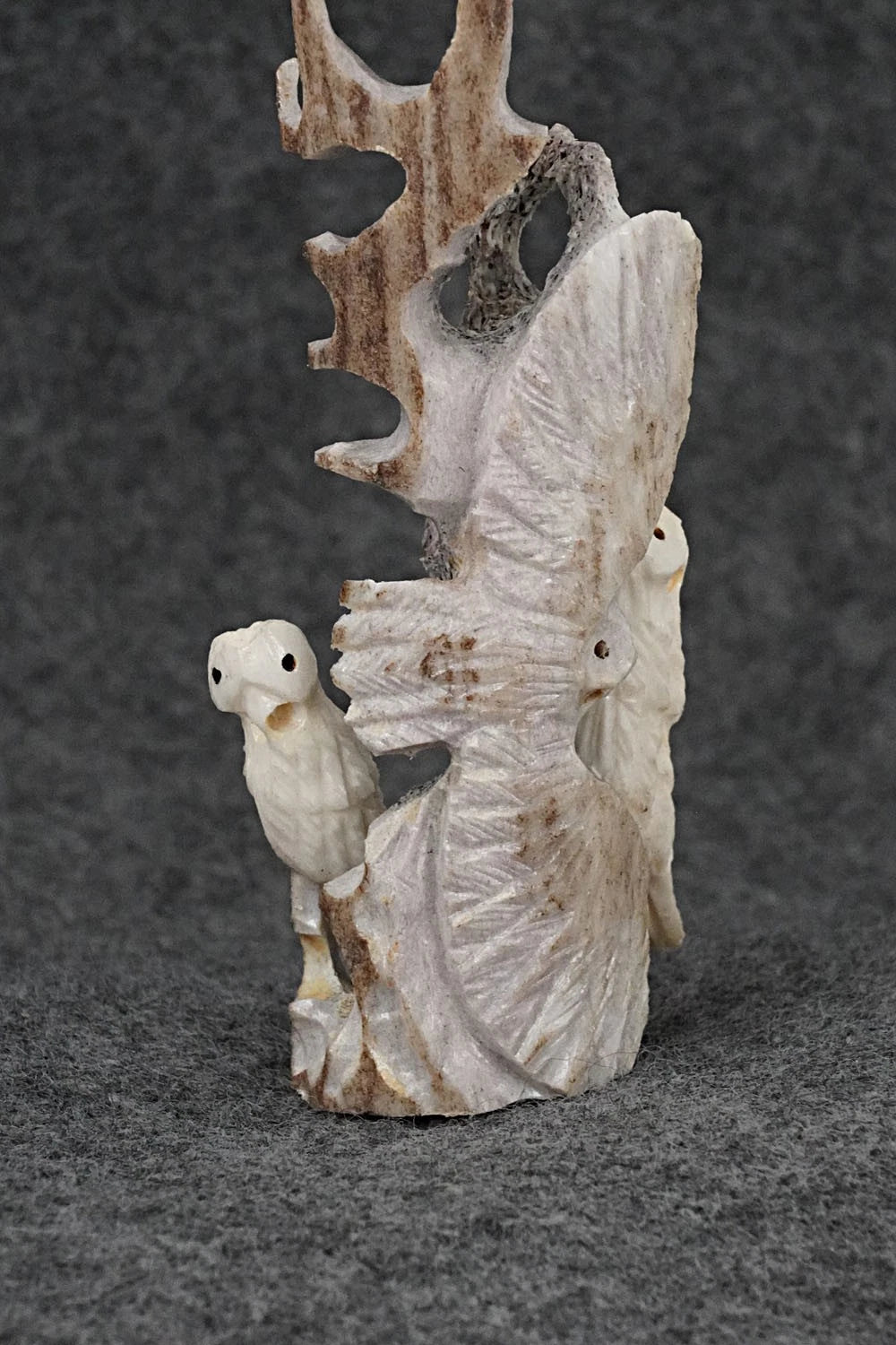 Owls Zuni Fetish Carving - Ruben Najara