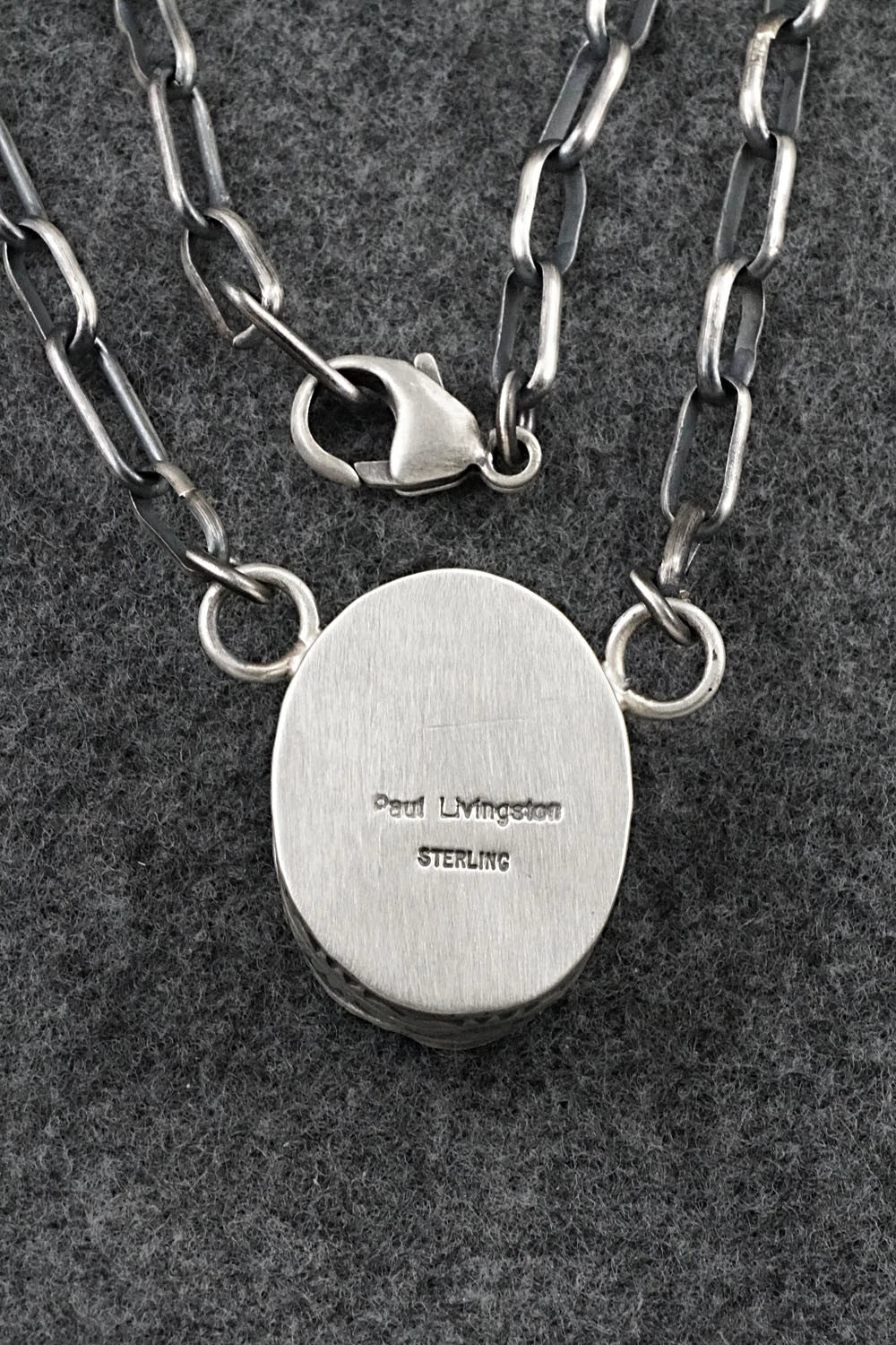 Turquoise & Sterling Silver Necklace - Paul Livingston