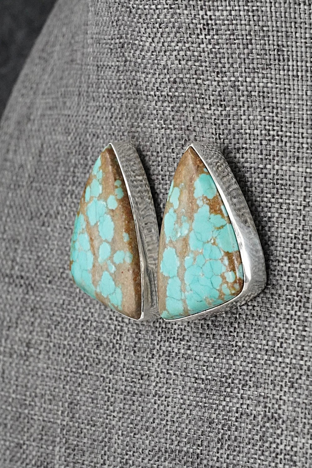 Turquoise & Sterling Silver Necklace and Earrings Set - Darrin Livingston