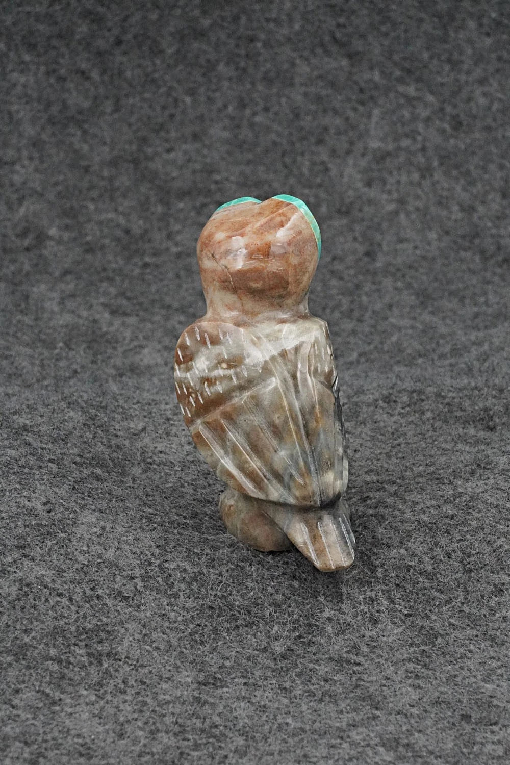 Owl Zuni Fetish Carving - Enrike Leekya