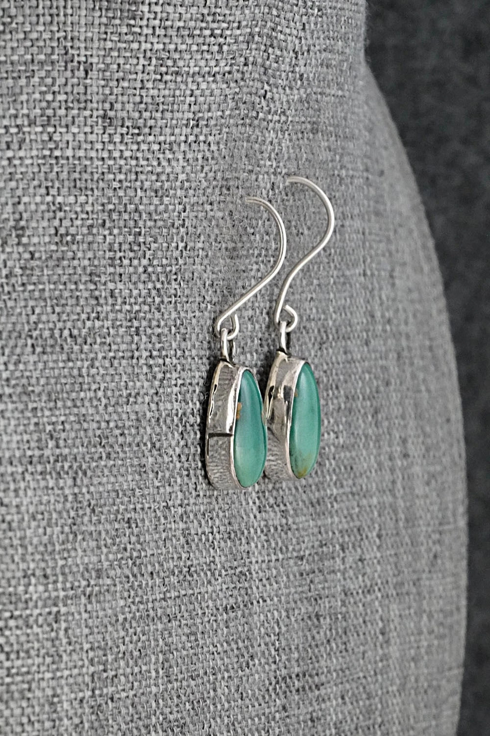 Turquoise & Sterling Silver Earrings - Rosemary Saunders