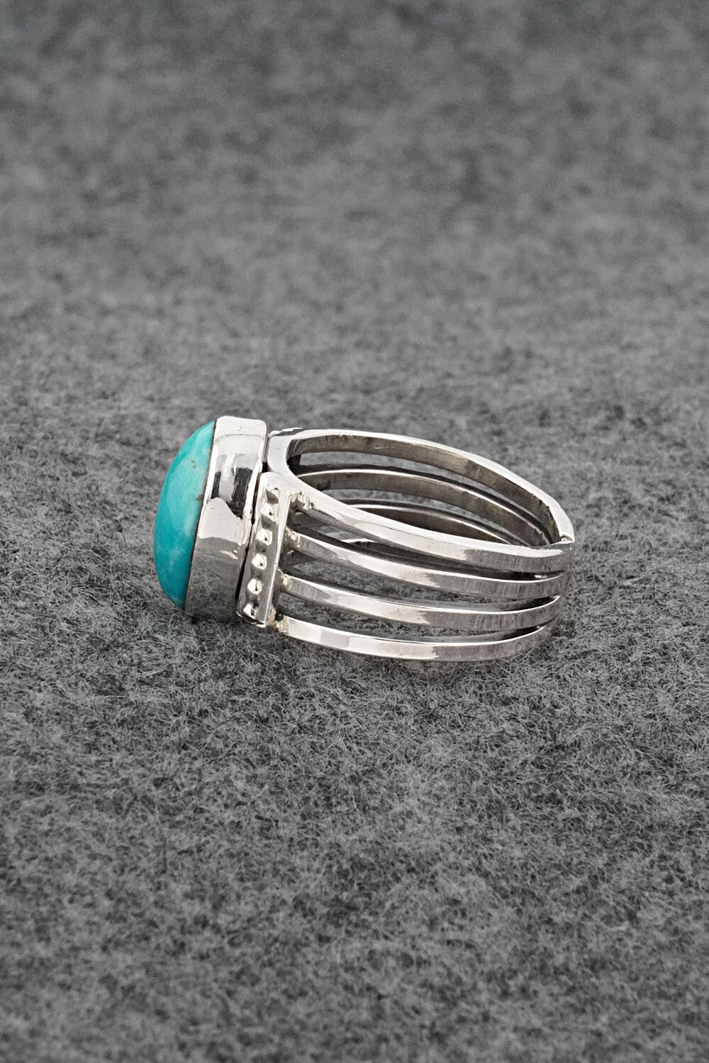 Turquoise & Sterling Silver Ring - Thomas Yazzie - Size 9