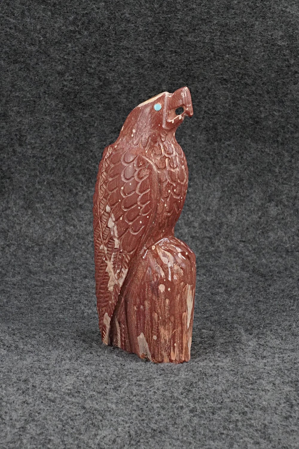 Eagle Zuni Fetish Carving - Derrick Kaamasee