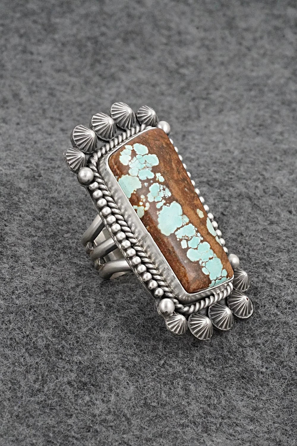 Turquoise & Sterling Silver Ring - Michael Calladitto - Size 7