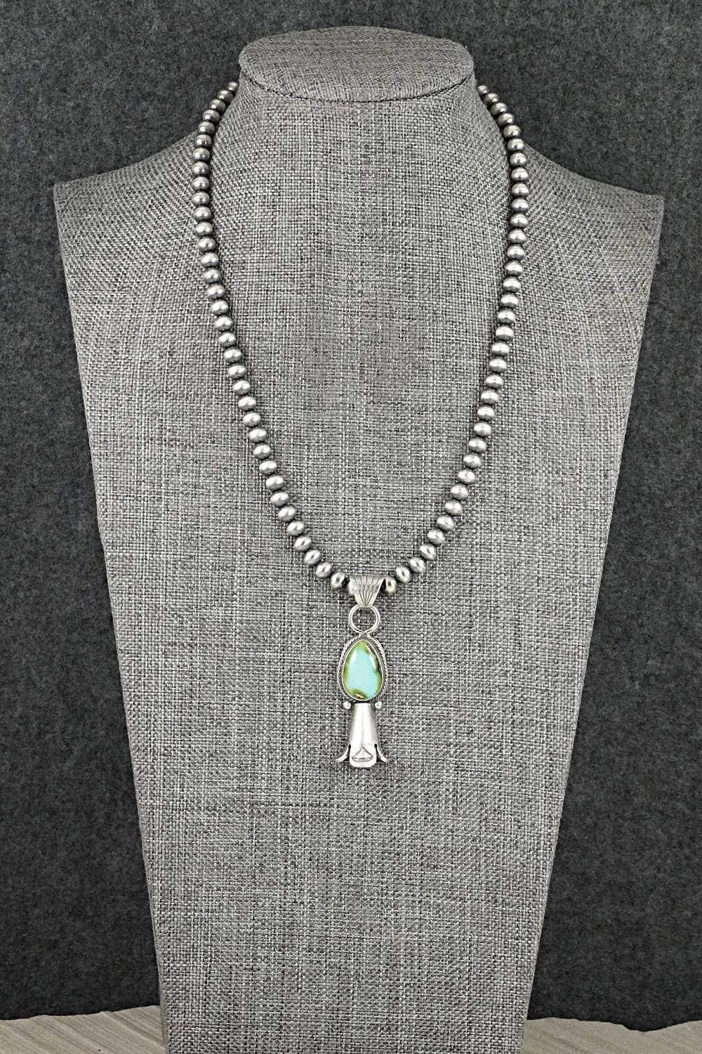 Turquoise & Sterling Silver Necklace - Sharon McCarthy