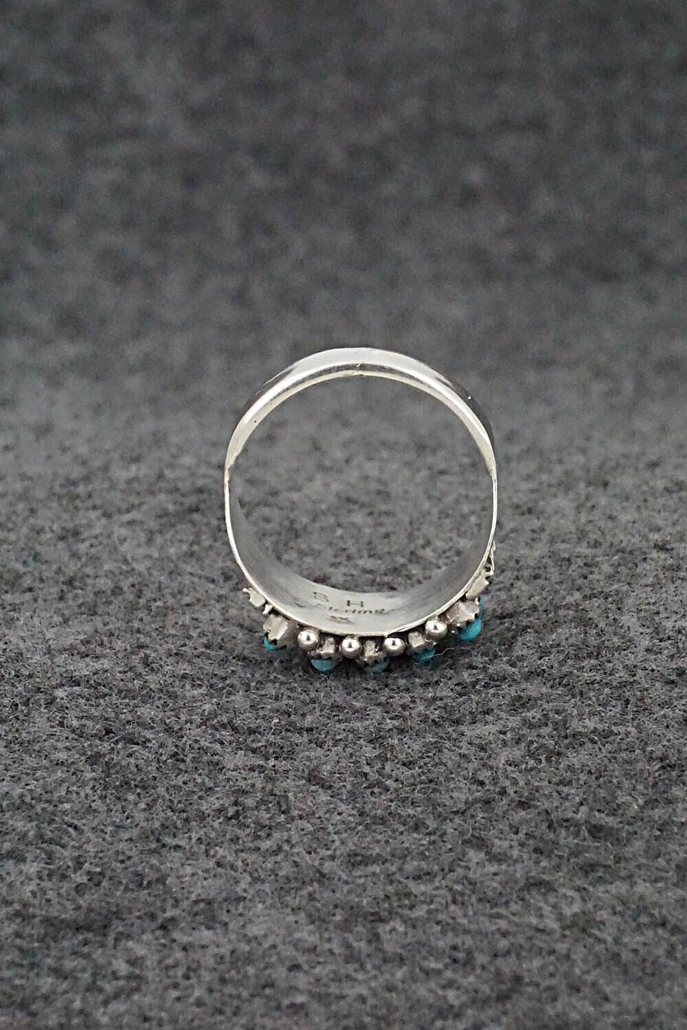 Turquoise & Sterling Silver Ring - Stephen Haloo - Size 9