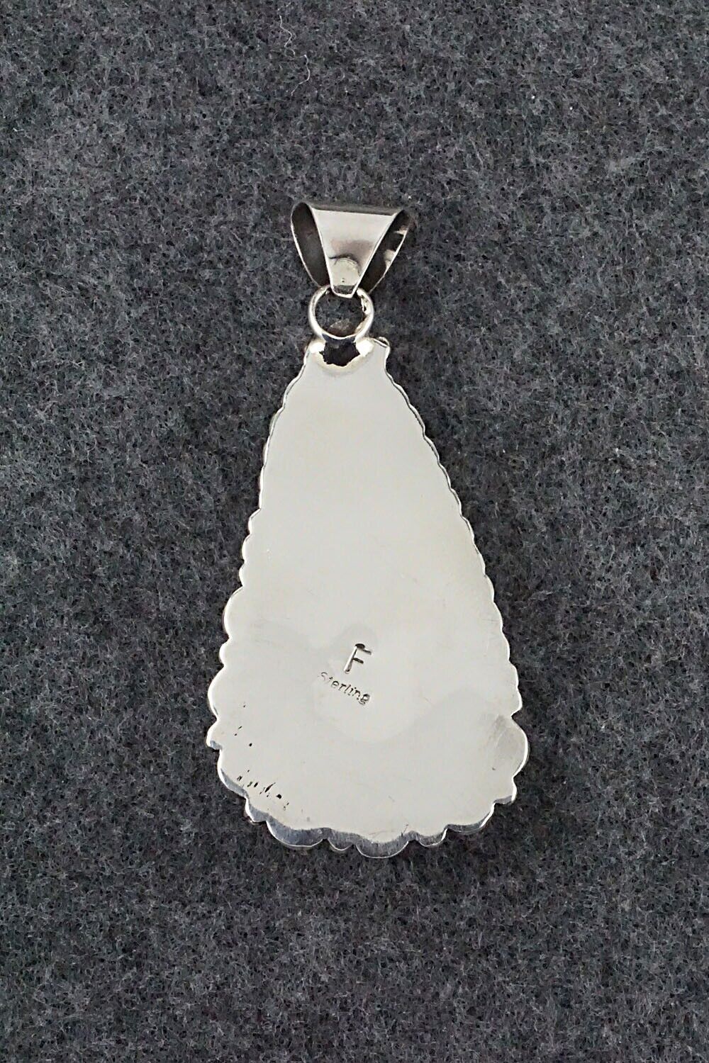 Wild Horse & Sterling Silver Pendant - Freda Martinez