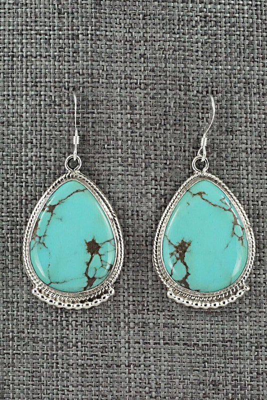 Turquoise & Sterling Silver Earrings - Verley Betone