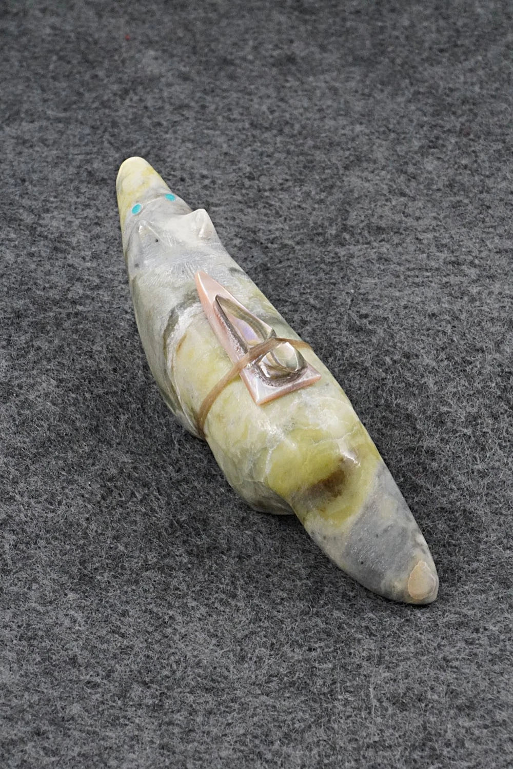 Fox Zuni Fetish Carving - Delvin Leekya
