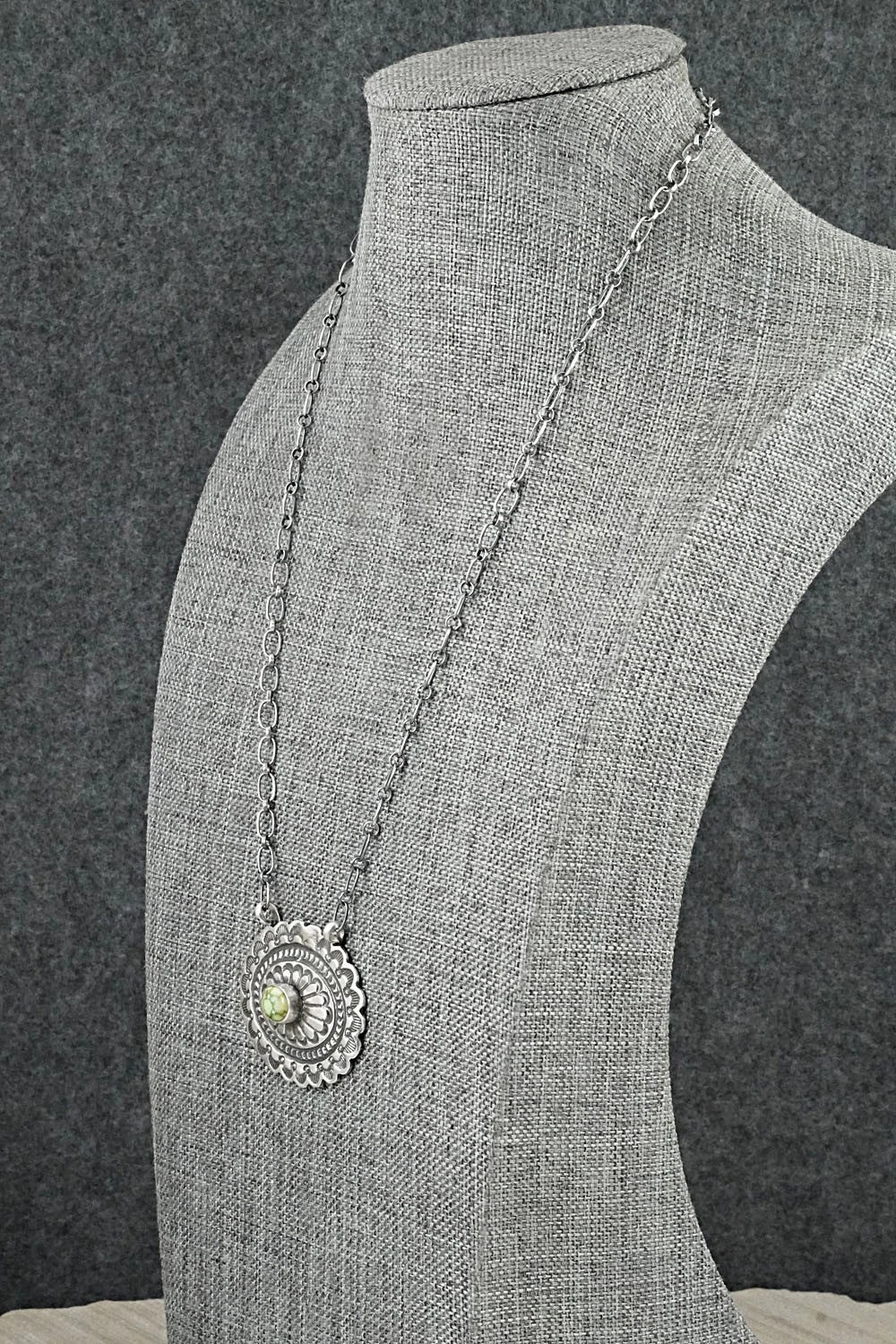 Turquoise & Sterling Silver Necklace - Adrienne Gordon