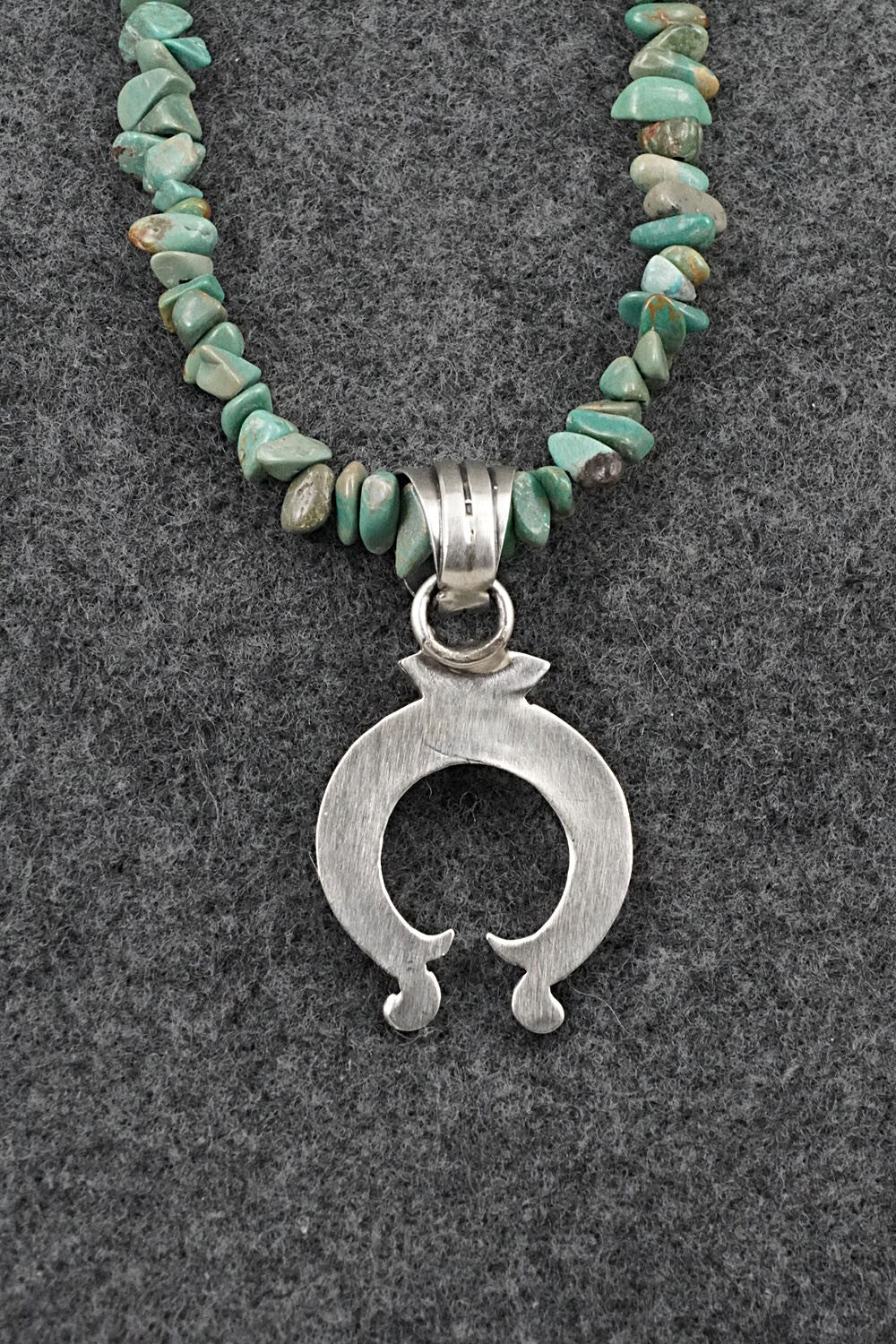 Turquoise & Sterling Silver Necklace 18" - Louise Joe