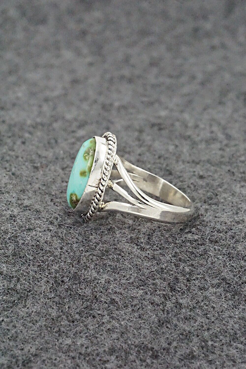 Turquoise & Sterling Silver Ring - Alice Rose Saunders - Size 6.5