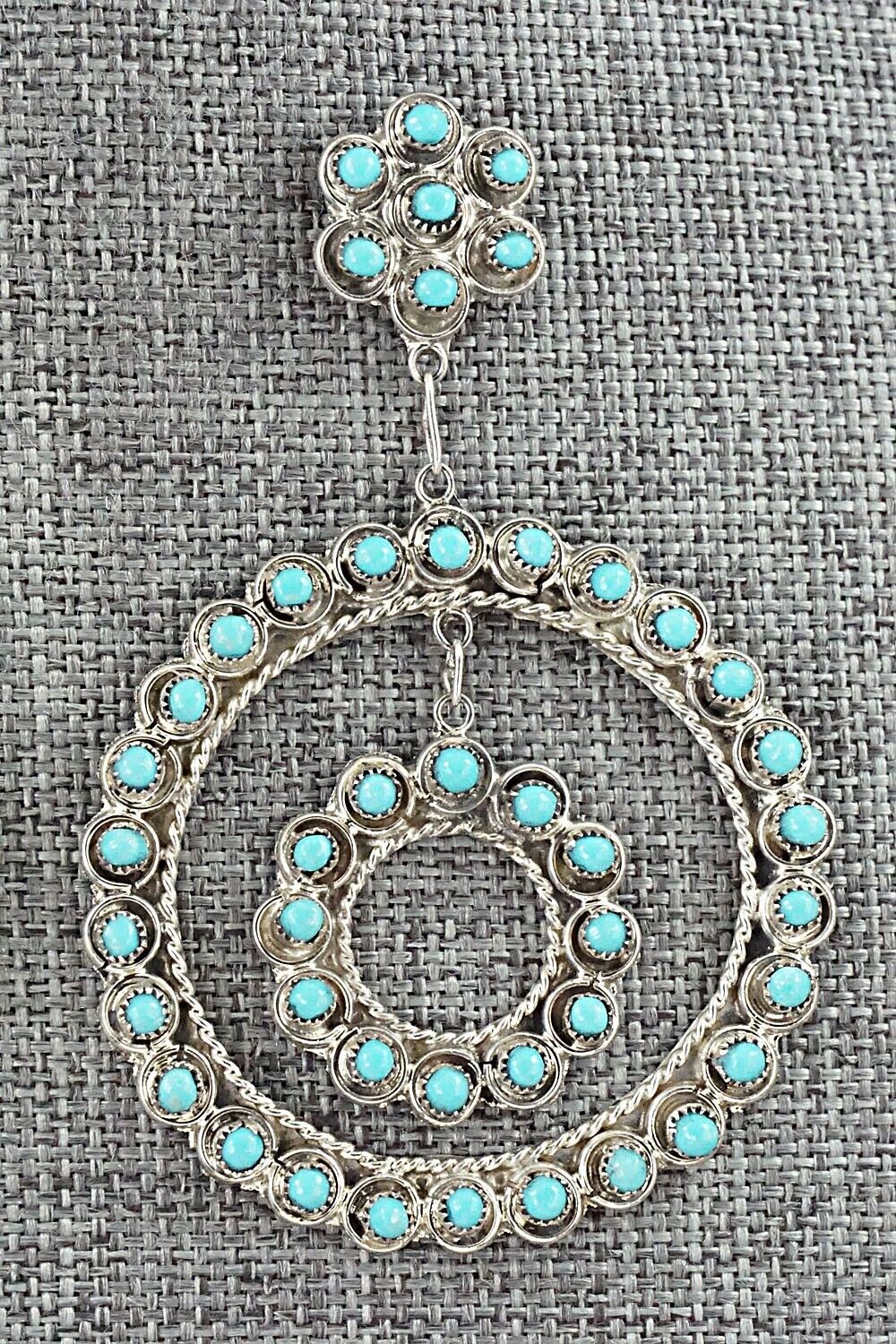 Turquoise & Sterling Silver Earrings - Waylon Johnson