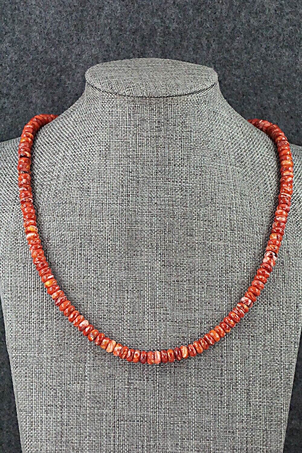 Spiny Oyster & Sterling Silver Necklace - Louise Joe