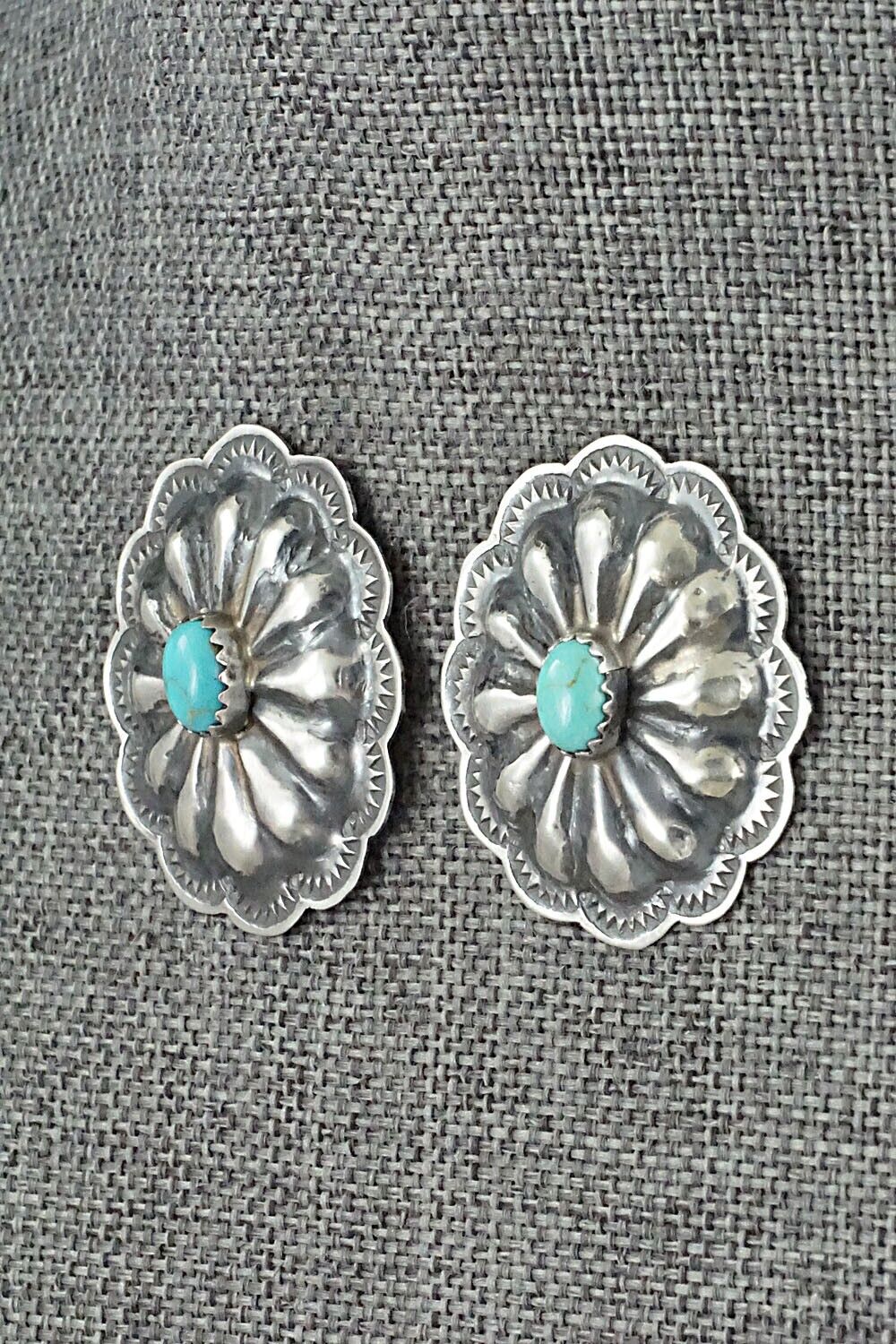 Turquoise & Sterling Silver Earrings - Rita Lee