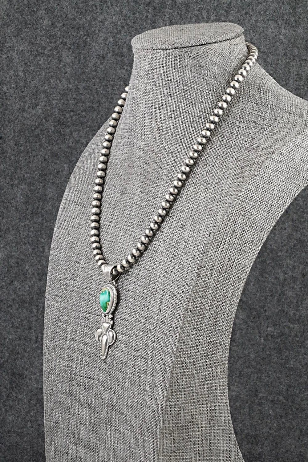Turquoise & Sterling Silver Necklace - Gary Shorty