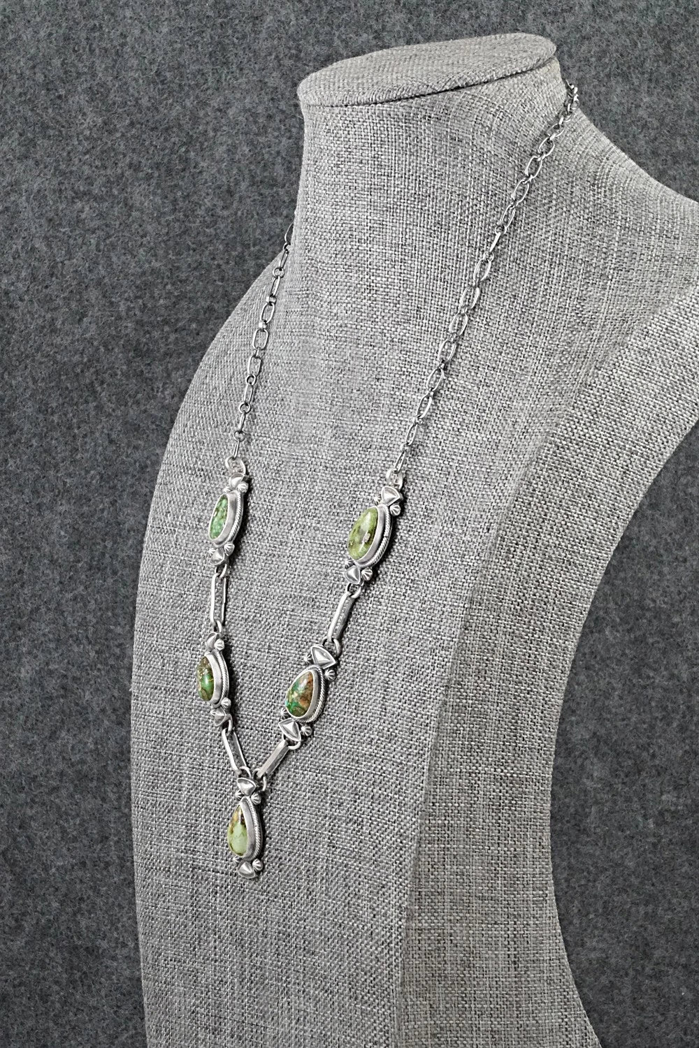 Turquoise & Sterling Silver Necklace - Derrick Gordon