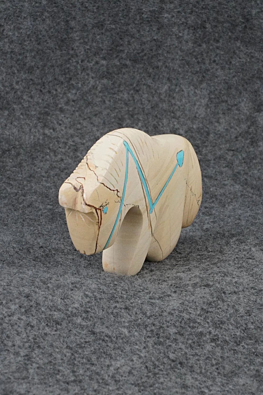 Horse Zuni Fetish Carving - Kenric Laiwakete