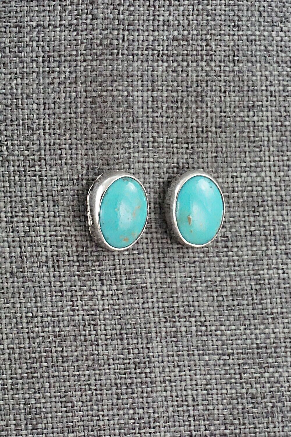 Turquoise & Sterling Silver Earrings - Marco Begaye