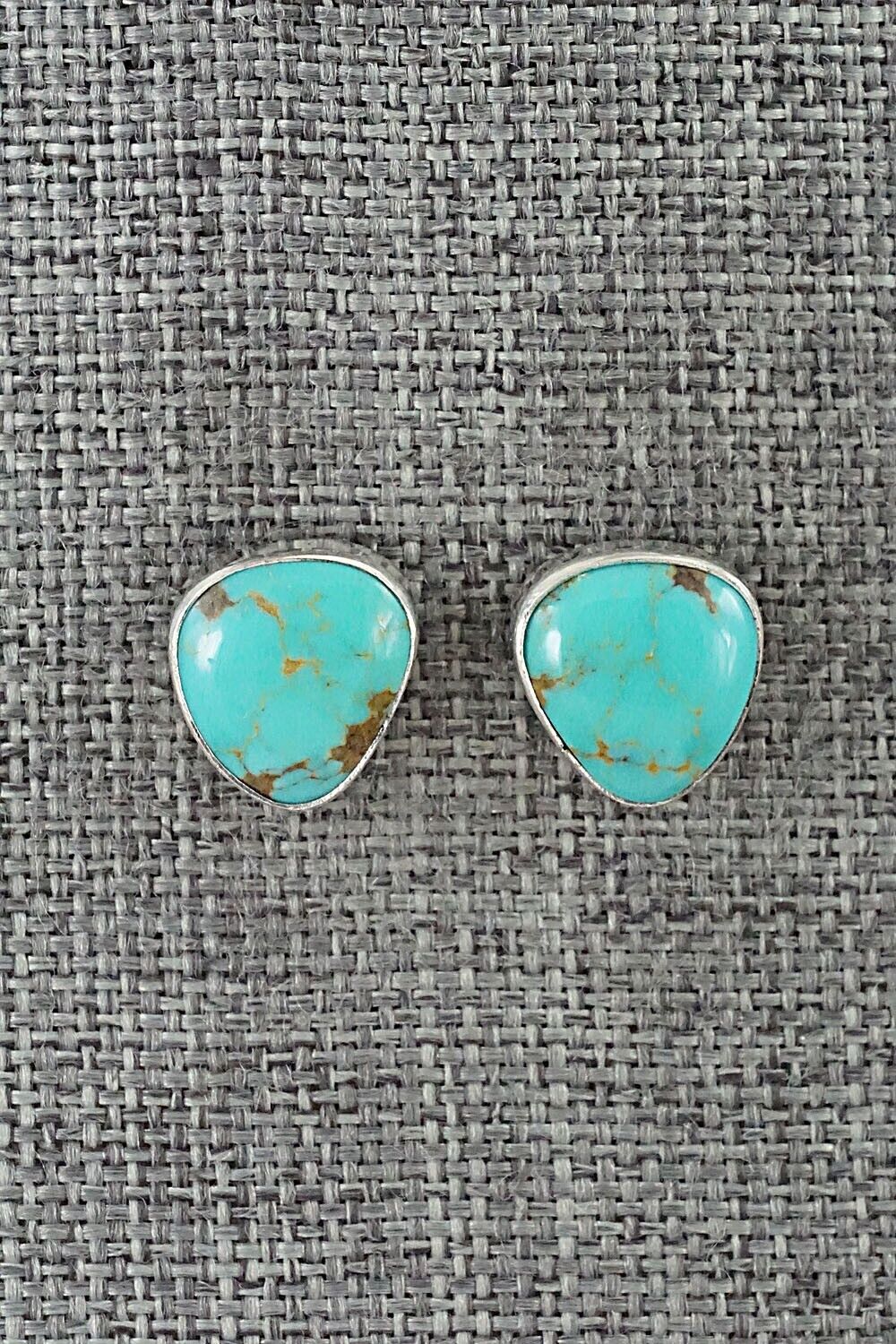 Turquoise & Sterling Silver Earrings - Marco Begaye