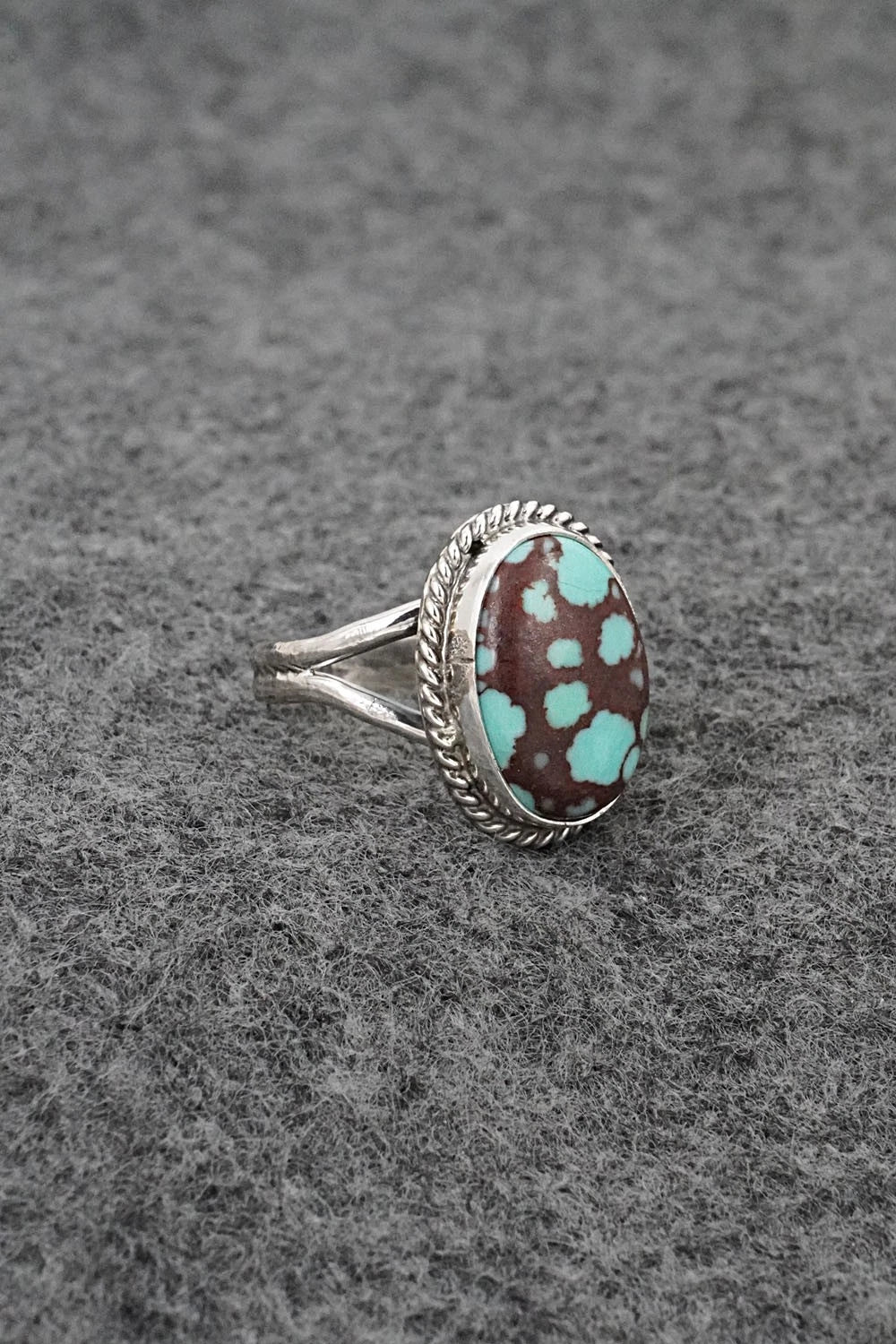 Turquoise & Sterling Silver Ring - Eugene Gruber - Size 5
