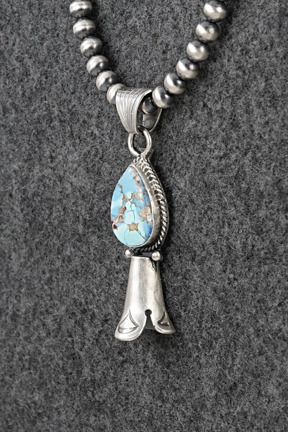 Turquoise & Sterling Silver Necklace - Sharon McCarthy