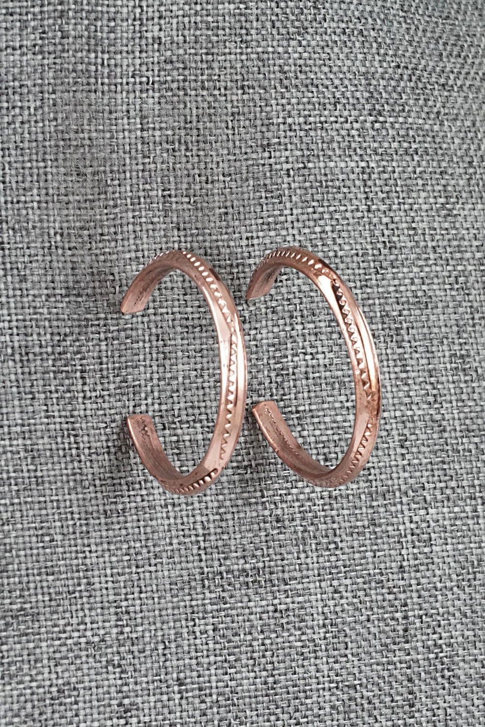 Copper Hoop Earrings - Elaine Tahe