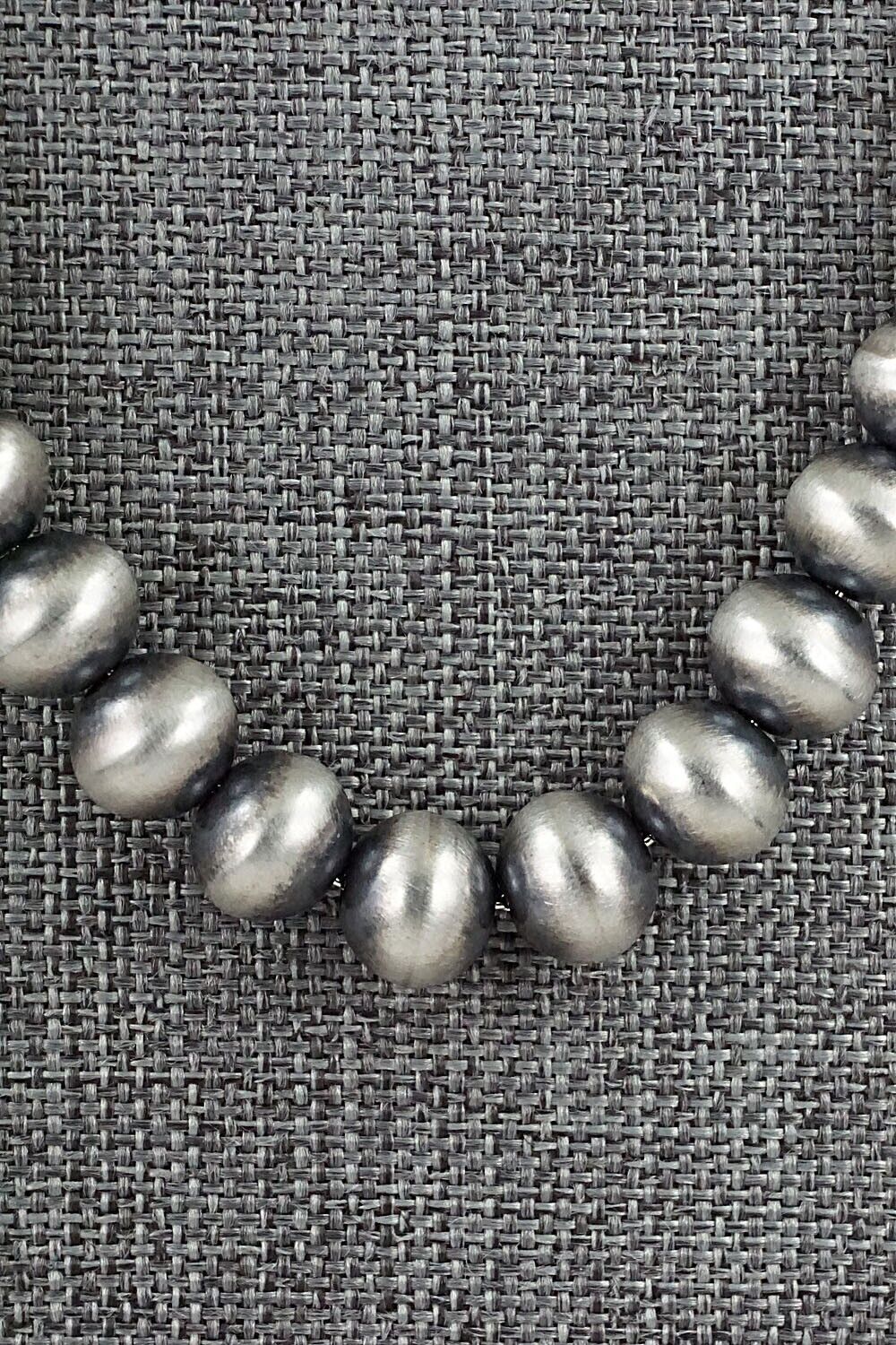 Sterling Silver Navajo Pearl Necklace 24" - Bryannen Halwood