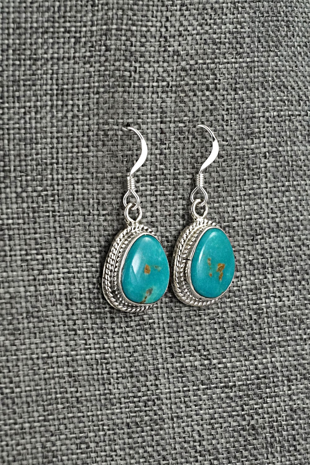 Turquoise & Sterling Silver Earrings - Sharon McCarthy