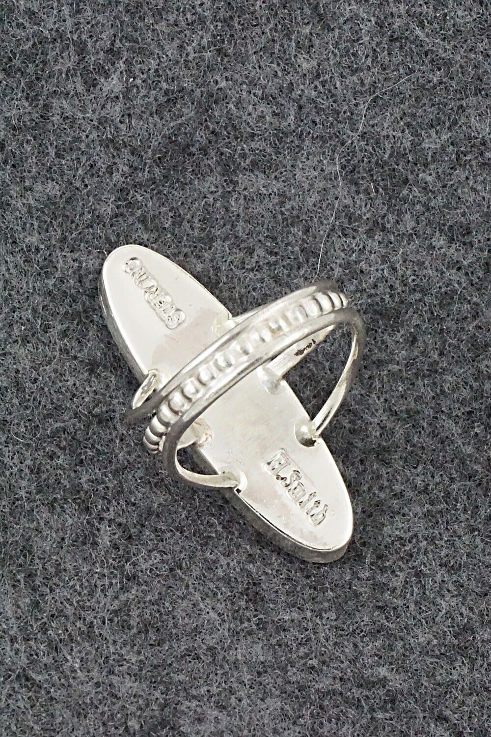 Spiny Oyster & Sterling Silver Ring - Harold Smith - Size 9