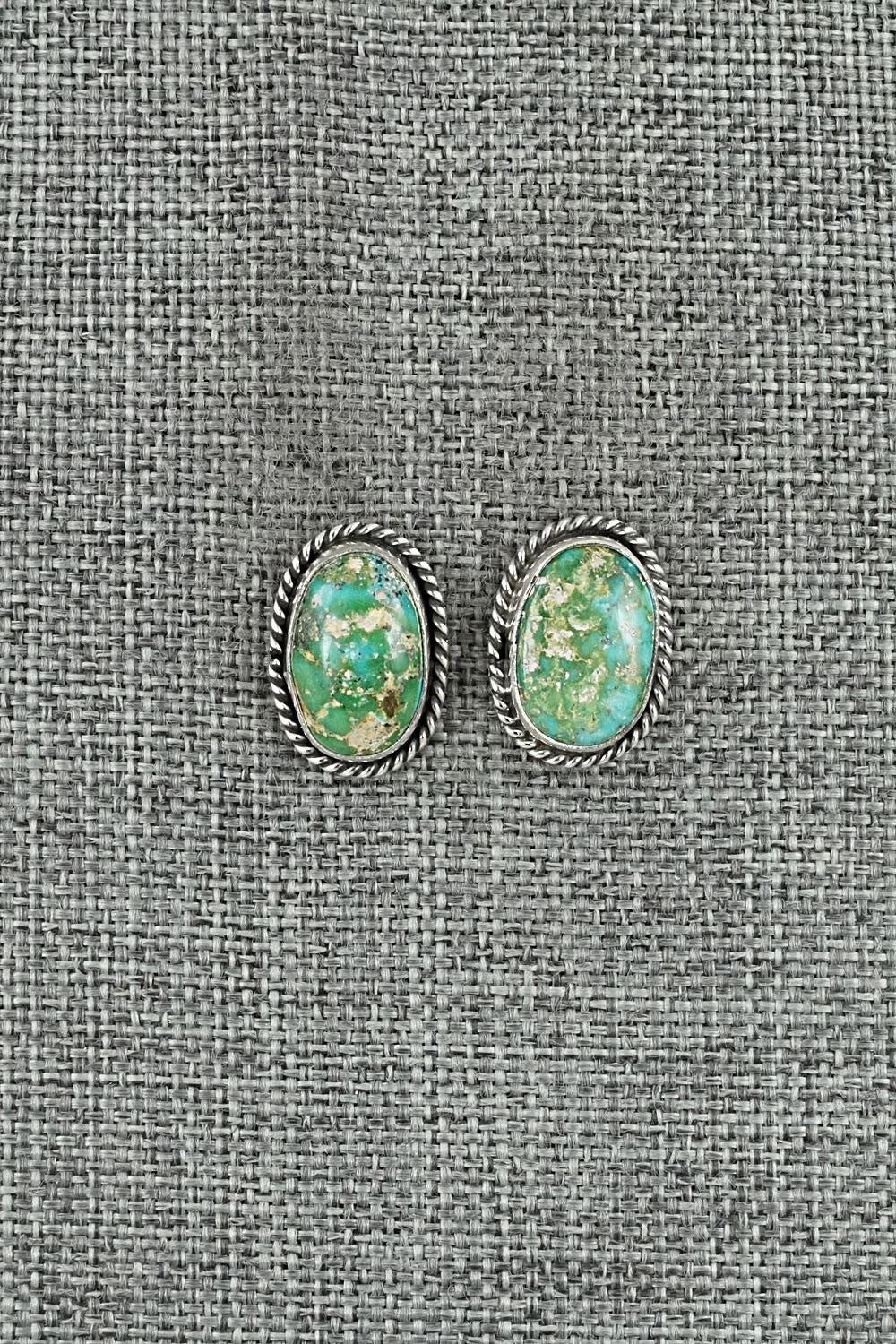 Turquoise & Sterling Silver Earrings - Rosemary Saunders