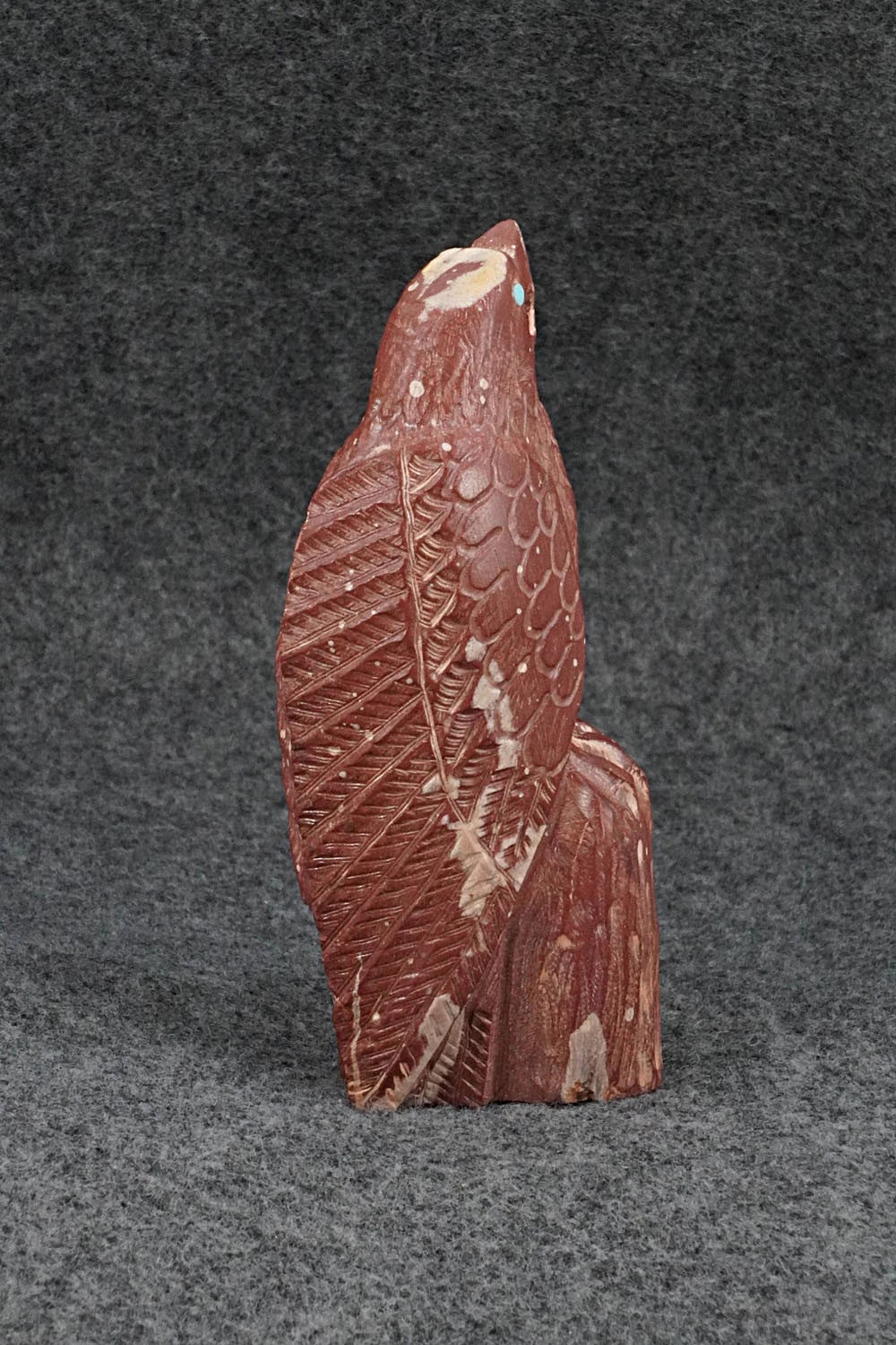 Eagle Zuni Fetish Carving - Derrick Kaamasee