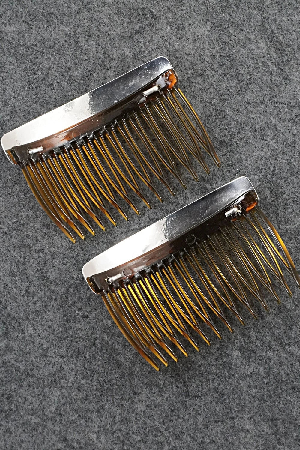 Turquoise & Sterling Silver Hair Combs - Jolene Begay