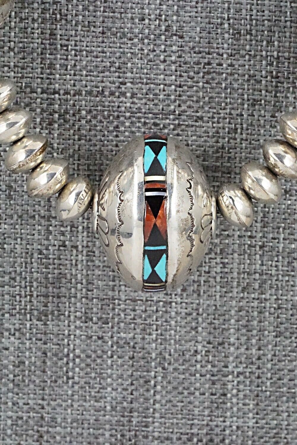 Multi-Stone and Navajo Pearl Sterling Silver Necklace Set - Navajo